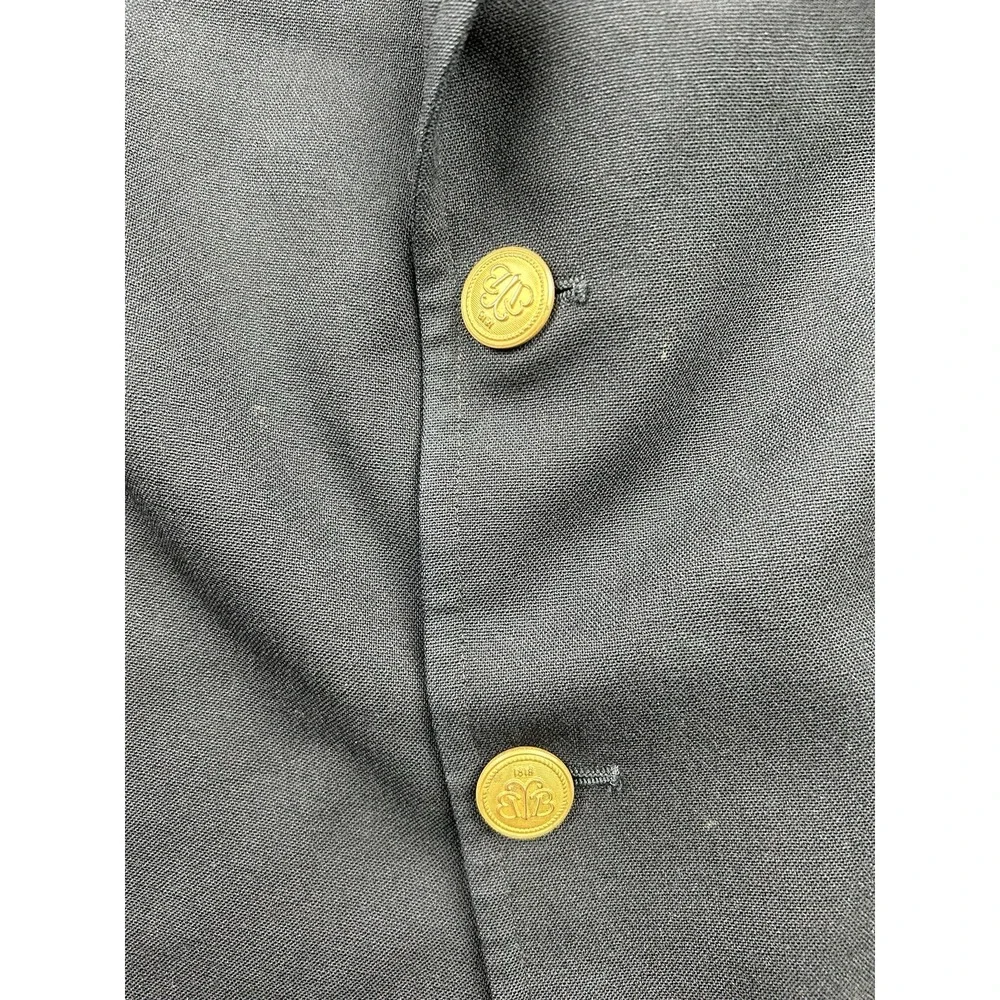 Brooks Brothers Brooksease Men's‎ 43? Sport Coat Blazer Jacket Black Wool USA